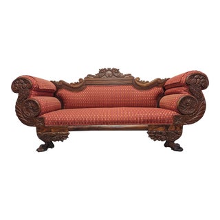 Mid 19th Century American Empire Couch For Sale