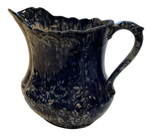 Vintage Blue Splatter Pitcher