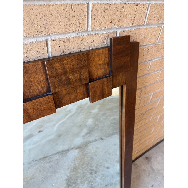 Brutalist 1970s Lane Brutalist Mirror For Sale - Image 3 of 5