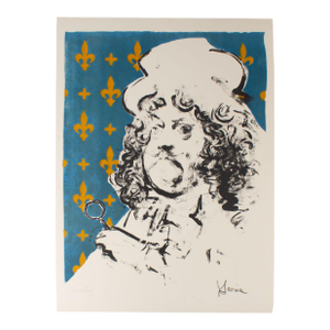 “Art Lover” Artist’s Proof Lithograph by Jack Levine