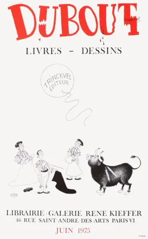 1975 Albert Dubout René Kieffer Gallery Poster