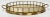 Hollywood Regency Vintage Brass Faux Bamboo Oval Gallery Rail Tray For Sale - Image 3 of 6