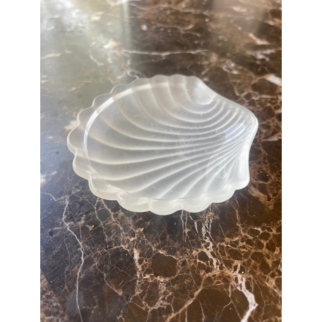 Vintage Silver & Glass Shell Caviar Dish Set - 7 pcs For Sale - Image 10 of 18