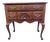 Late 20th Century Thomasville Queen Anne Cherry Lowboy With Carved Fan Drawer For Sale