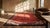 Fabuluos Red Open Field Color With Nice Floral Border Antique Chinese Art Deco Rug For Sale - Image 9 of 10