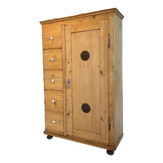 Rustic Biedermeier Pantry Farm Cupboard For Sale