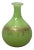 1860 Antique Green Opaline Glass Vase For Sale