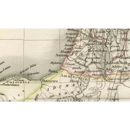 Antique Map of Syria, Egypt and the Nile Delta by Lapie, 1838 For Sale - Image 11 of 12