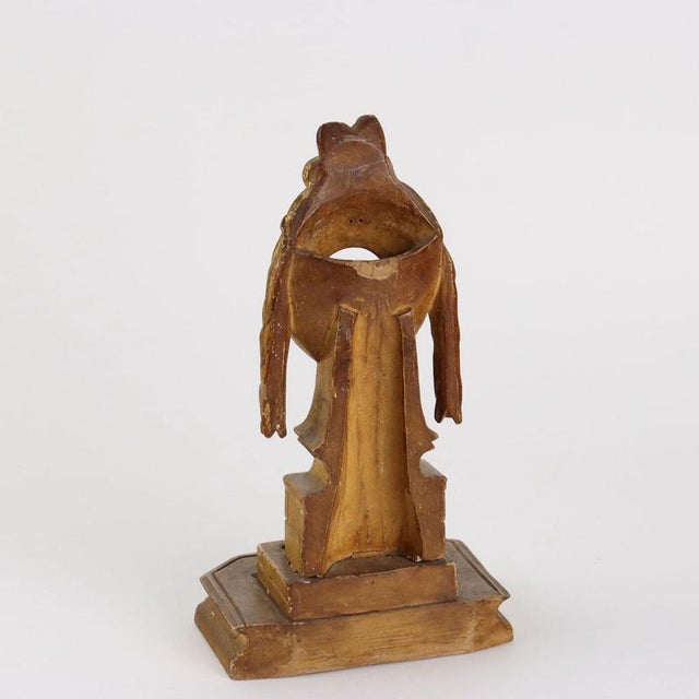 Gold 19th Century Wooden Reliquary, Italy For Sale - Image 8 of 9