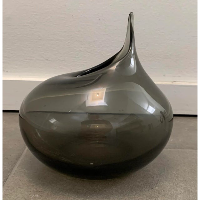 Late 20th Century Vintage Late 20th Century Colored Glass Vase For Sale - Image 5 of 10