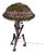 Art Nouveau Bohemian Glass Flower Shade Desk Lamp For Sale