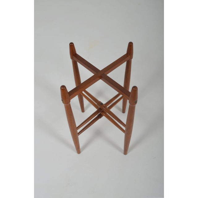 Side Table with Ceramic Bowl by Hundevad and Basse for Knabstrup, 1960s For Sale - Image 9 of 11