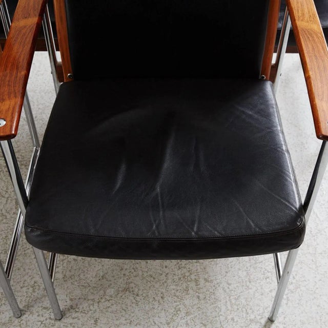 1960s Mid-Century Danish Dining Chairs, Set of 4 For Sale - Image 5 of 8