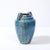 1920s Art Deco Skyscraper Style Speckled Organic Blue Ceramic Vase Signed Pierrefonds For Sale - Image 5 of 13