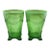 Antique Circa.1903 Jefferson Glass Green Opalescent Swag With Brackets Footed Spooner For Sale