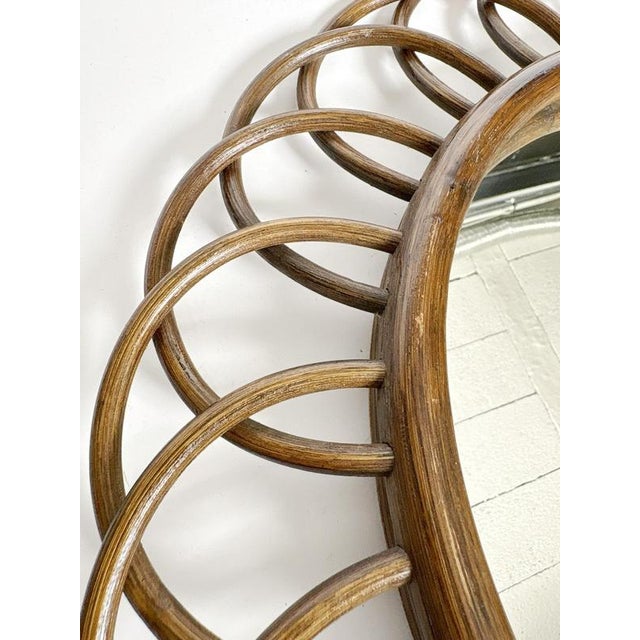 Glass Vintage Wooden Mirror, France, 1960s For Sale - Image 7 of 11