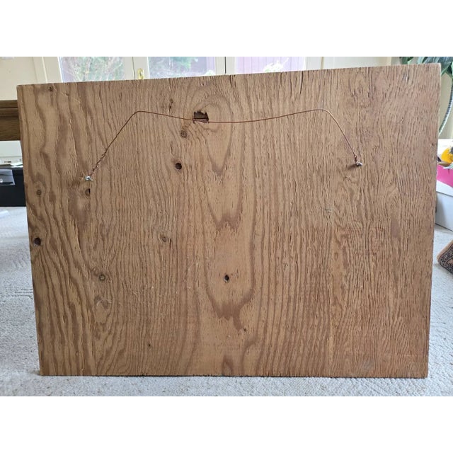 1960s Modernist Abstract Carved Wood Wall Art Sculpture For Sale - Image 9 of 10