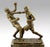Bronze Boxing Trophy with Marble Base For Sale - Image 3 of 7