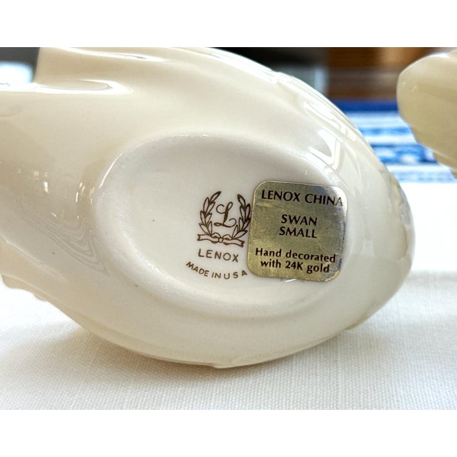 Vintage Lenox Porcelain Swans - Family of 3! For Sale - Image 10 of 11