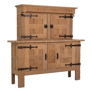 19th Century France Brutalist Black Wood Credenzas & Sideboards For Sale