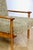 Vintage Wood Lounge Chair with Olive Green Long Pile Upholstery, 1970 For Sale - Image 11 of 13