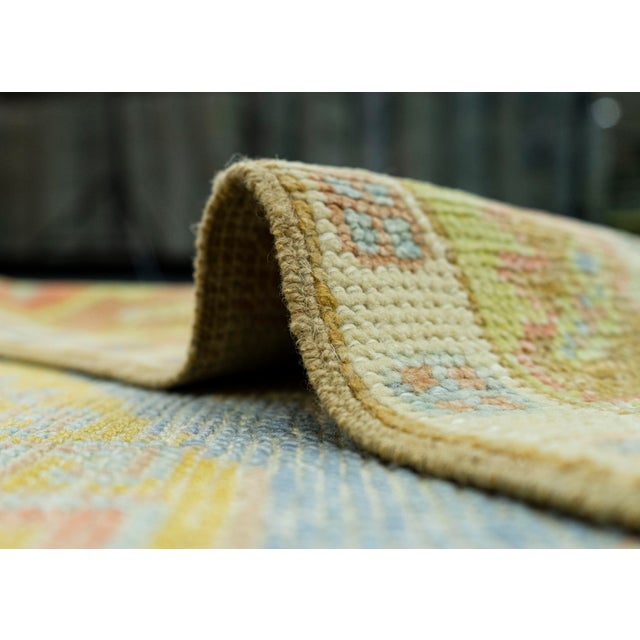 Textile Turkish Oushak Rug 3'9" x 5'9" #19061 For Sale - Image 7 of 8