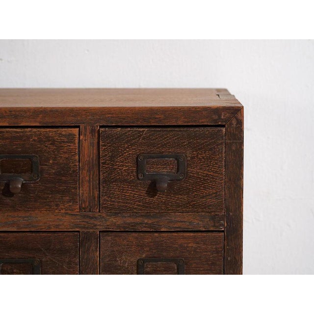 Brown Antique Japanese Pharmacy Sideboard For Sale - Image 8 of 12