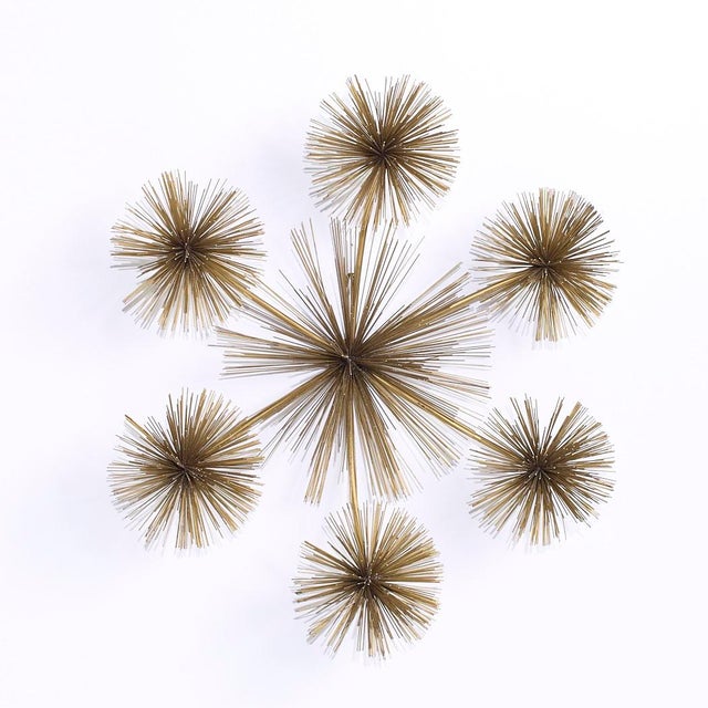 Curtis Jere Curtis Jere Style Mid Century Pom Urchin Sculptures - Pair For Sale - Image 4 of 7