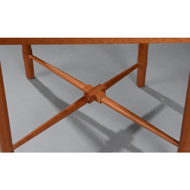 Brown Fully Restored Mahogany King of Diamonds Chairs by Børge Mogensen for Søborg Møbelfabrik, 1940s, Set of 2 For Sale - Image 8 of 9