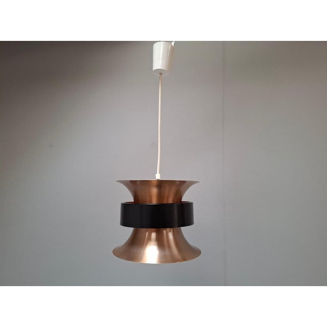 Vintage Danish Brass Pendant Light by Ben Nordsted for Lyskaer, 1970s For Sale - Image 16 of 18