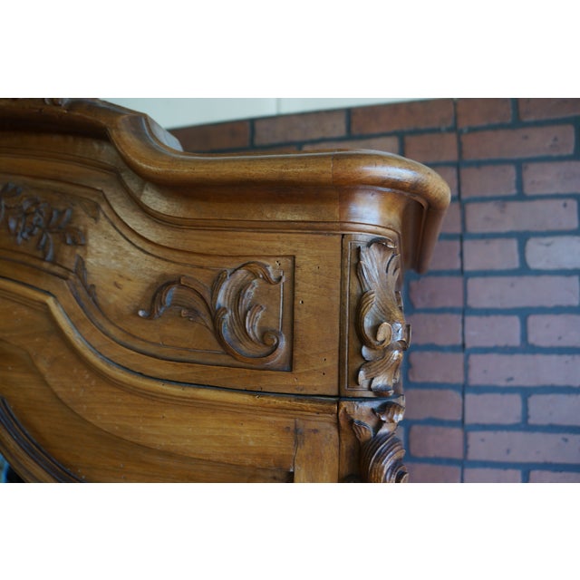 Antique French Rococo Single Mirrored Door Armoire For Sale - Image 4 of 10