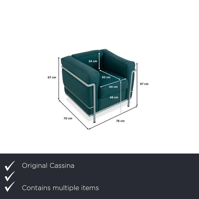 with this set of two Cassina LC 2 armchairs, you're bringing a double dose of design history into your home. While a...