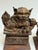 Brown Antique 19th Century Chinese Carved Wood Temple Lions/Foo Dogs- a Pair For Sale - Image 8 of 12