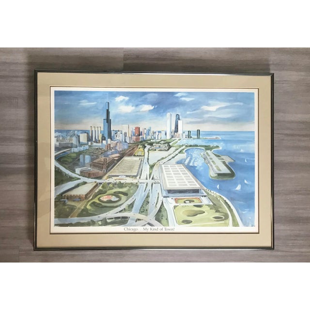 Chicago Harbour Original Watercolor Landscape - Signed and Framedby Kay Smith For Sale In San Diego - Image 6 of 6