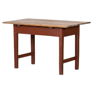 19th Century Irish Painted Vernacular Pine Table, 1820s For Sale