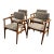 Mid 20th Century Set of 4 Danish Teak Dining Chairs Attributed to Svend Aage Eriksen for Glostrup, Model Gm11 For Sale