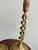 Brass Antique English Barley Twist Brass Candlesticks, a Pair — Georgian Hollywood Regency For Sale - Image 8 of 10