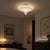 Large Italian Opaline Glass Flush Mount, 1970s For Sale - Image 9 of 14