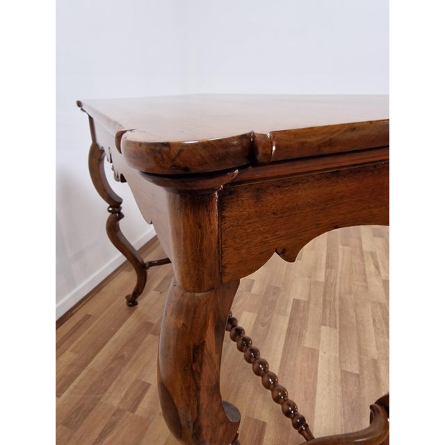 Italian Console Table in Walnut, Mid-19th Century For Sale - Image 11 of 18