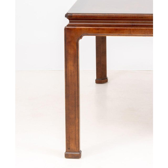 Wood Henredon Mahogany and Elm Extending Dining Table For Sale - Image 7 of 14