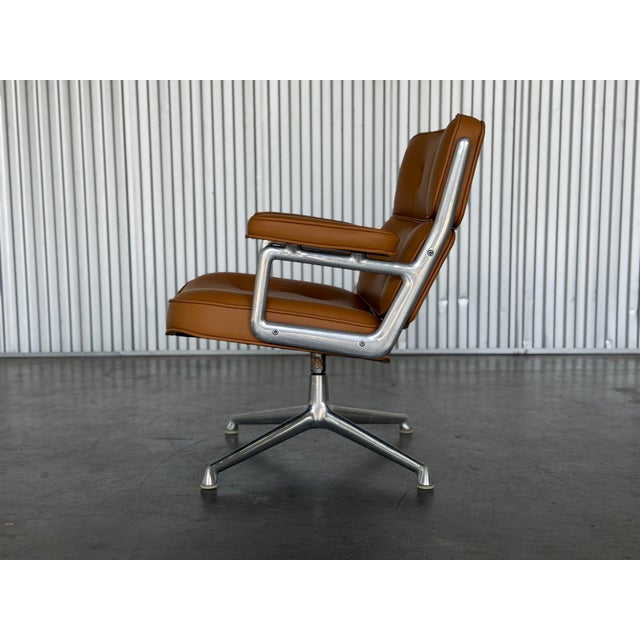 Eames Time Life "Lobby" Chair - Caramel Leather - 1st Generation Model 675 Herman Miller For Sale - Image 9 of 11