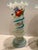 Glass Antique White Opaline Vases With Fruit, Flowers, and Glass Applied Snakes - A Pair For Sale - Image 7 of 11
