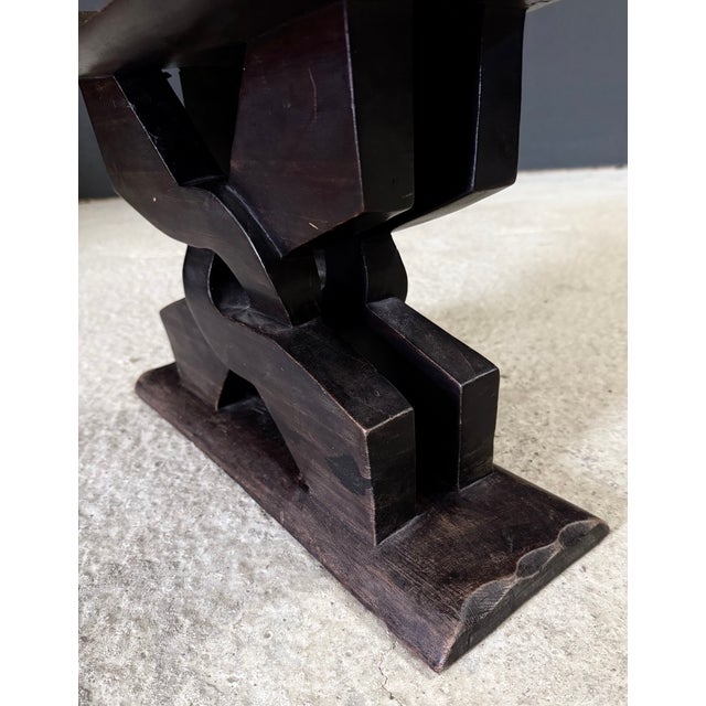 Handcarved Ashanti Tribal Stool, Africa, 1950s For Sale - Image 13 of 17