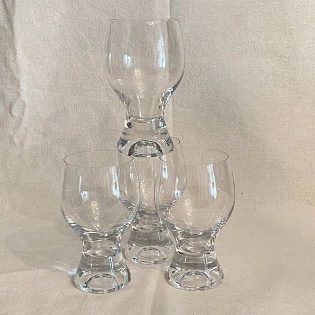 Set of 8 Water Goblets by Bohemia Crystal in the Gina pattern. These are the larger Goblets in this pattern 5 1/2" High....