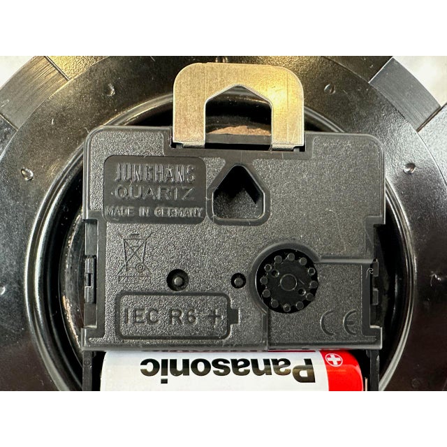 German Brass Sunburst Wall Clock from UPG Halle, 1970s For Sale - Image 6 of 7