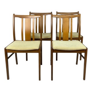 Vintage Nordic Chairs in Fabric, 1970, Set of 4 For Sale