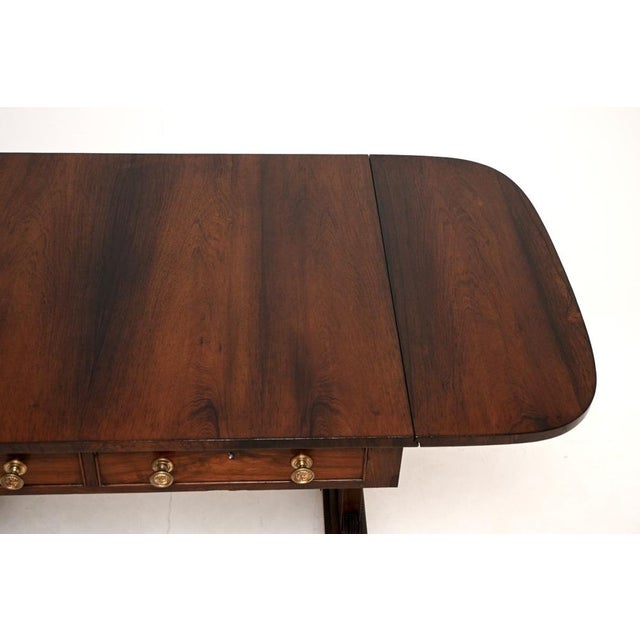 Antique Regency Sofa Table, 1810 For Sale - Image 9 of 12