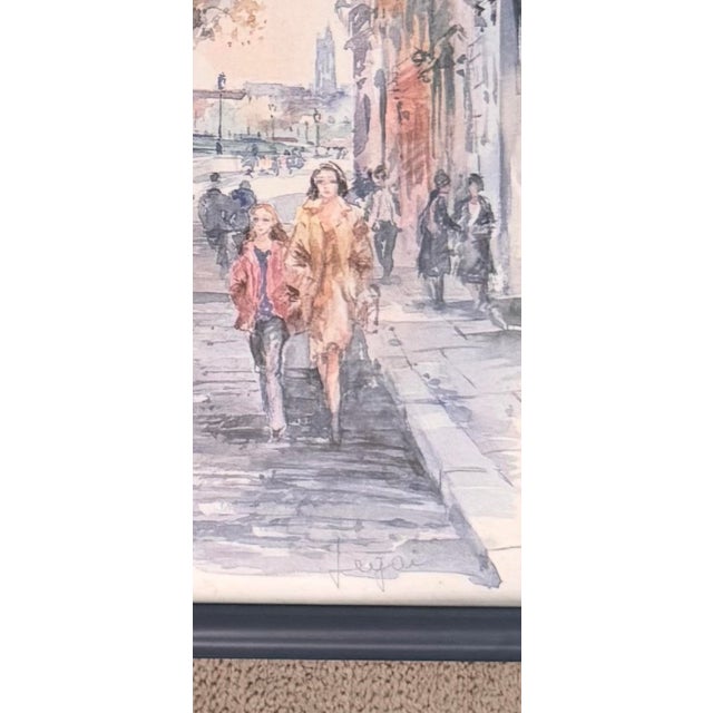 Paris Street Artwork - Notre Dame Framed For Sale - Image 12 of 12