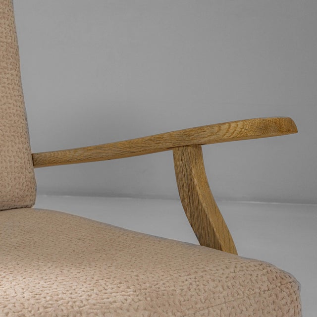 1960s French Louis XV Style Oak Armchairs With Upholstered Cushions - A Pair For Sale - Image 12 of 18