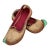 Antique Indian Gold-Embroidered Leather Mojari Shoes, Circa 1870–1910, Pair For Sale